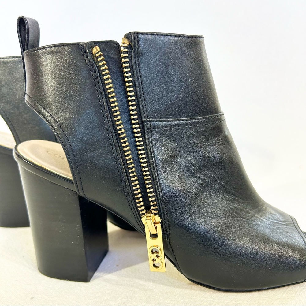 Open Toe, Side Zipper, Chunky Heel - image 5